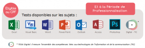 Nos formations certifiantes TOSA et prise en charge par votre OPCA sur votre CPF.