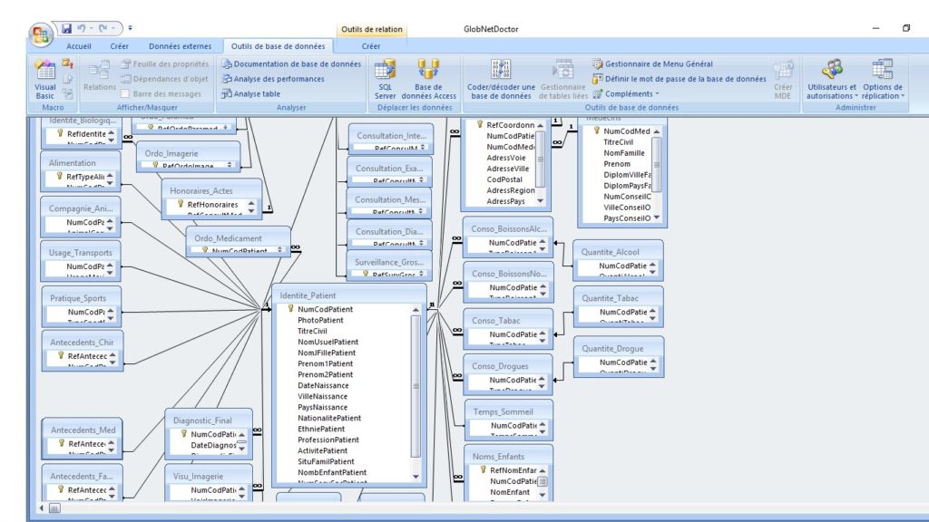 Formation sur la création d'une base de données Access et sur le développement VBA